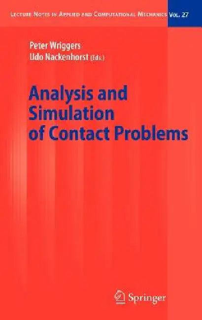 Analysis and Simulation of Contact Problems (English, Peter Wriggers | Udo Nackenhorst)
