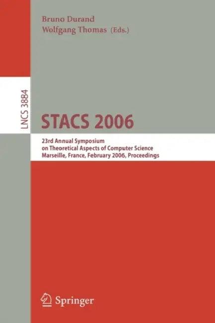 Stacs 2006 (English, Bruno Durand | Wolfgang Thomas)