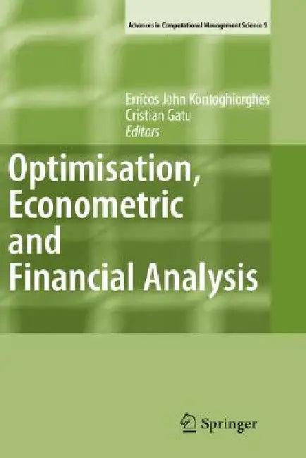 Optimisation, Econometric and Financial Analysis (English, Erricos Kontoghiorghes | Cristian Gatu)