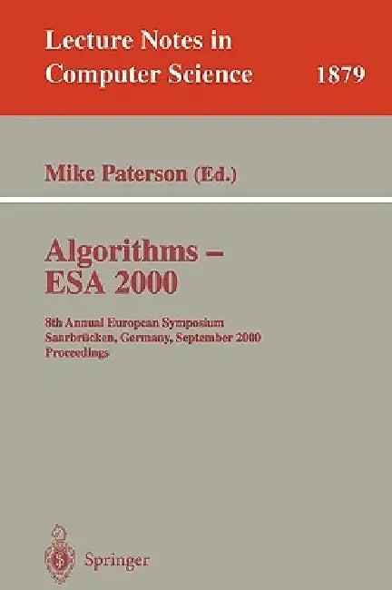 Algorithms - ESA 2000 (English, Mike Paterson)