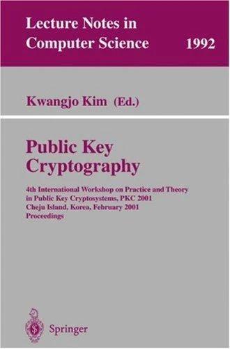 Public Key Cryptography (English, Kwangjo Kim)