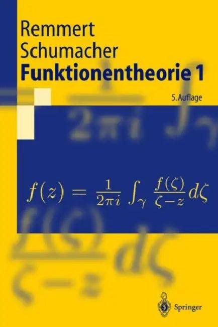 Funktionentheorie 1 (English, Reinhold Remmert | Georg Schumacher)