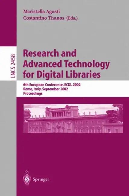 Research and Advanced Technology for Digital Libraries (English, Costantino Thanos)
