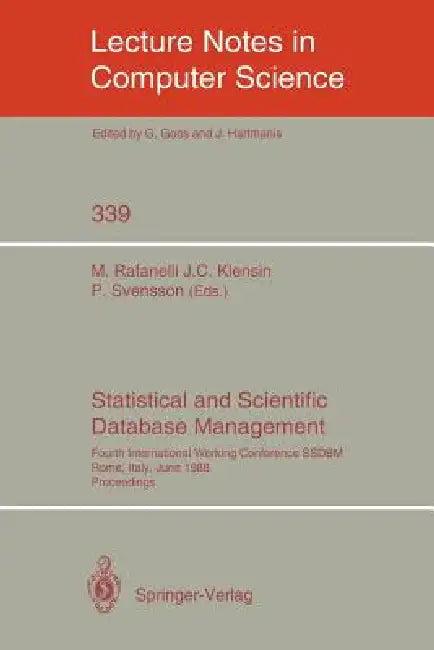 Statistical and Scientific Database Management (English, Maurizio Rafanelli | John C. Klensin | Per Svensson)