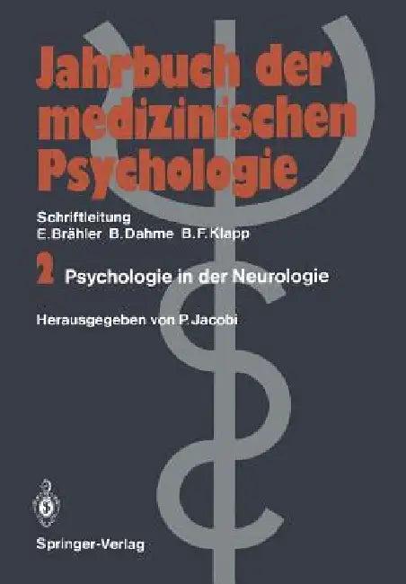 Psychologie in Der Neurologie (English, Peter Jacobi)