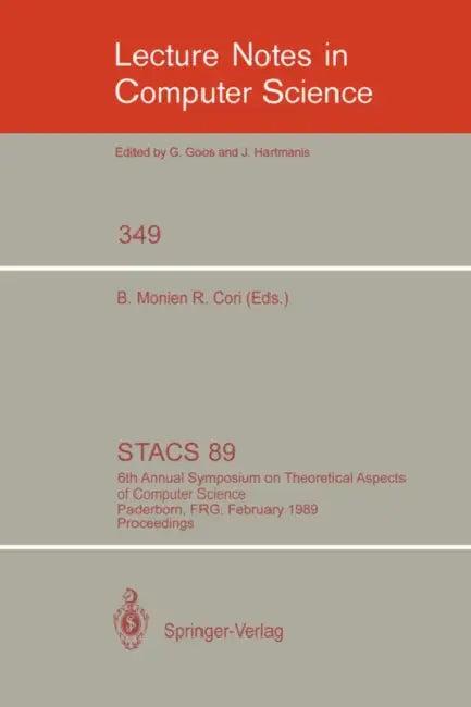 Stacs 89 (English, Burkhard Monien | Robert Cori)
