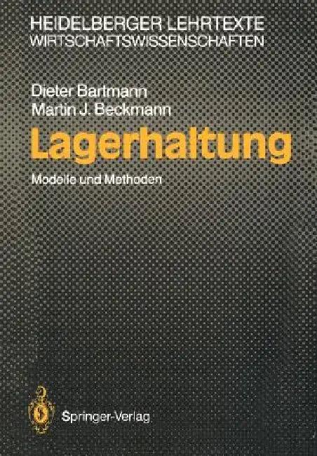 Lagerhaltung (English, Dieter Bartmann | Martin J. Beckmann)