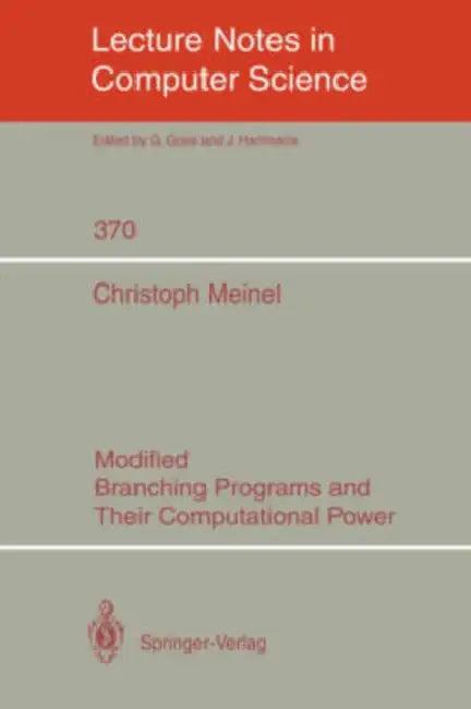 Modified Branching Programs and Their Computational Power (English, Christoph Meinel)