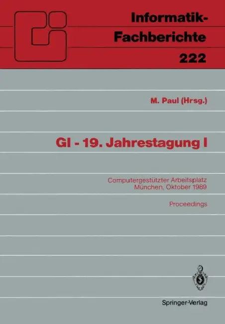 GI -- 19. Jahrestagung I (English, M. Paul)