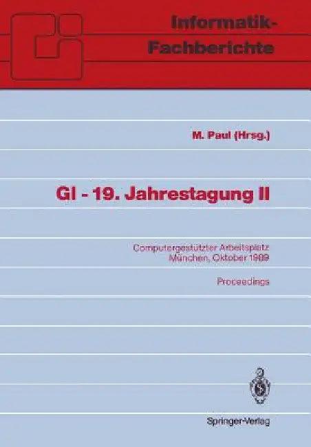 GI -- 19. Jahrestagung II (English, M. Paul)