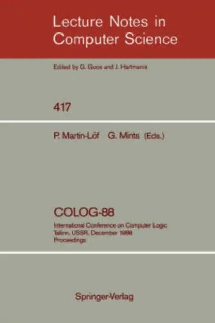 Colog-88 (English, Per Martin-Löf | Grigori Mints)