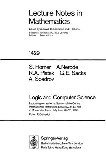 Logic and Computer Science (English, Steven Homer | Piergiorgio Odifreddi | Anil Nerode)