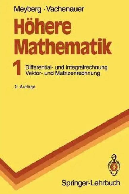 Höhere Mathematik (English, Kurt Meyberg | Peter Vachenauer)