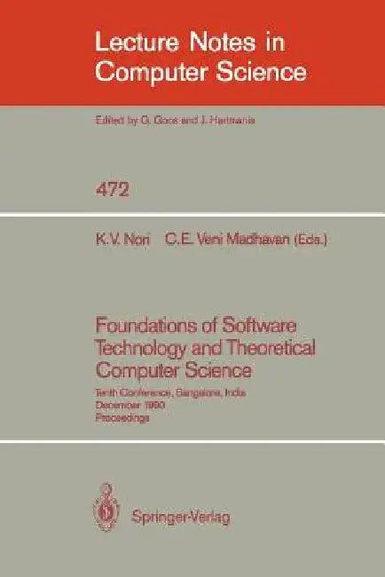 Foundations of Software Technology and Theoretical Computer Science (English, Kesav V. Nori | C. E. Veni Madhavan)