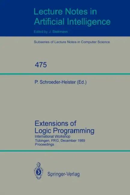 Extensions of Logic Programming (English, Peter Schroeder-Heister)