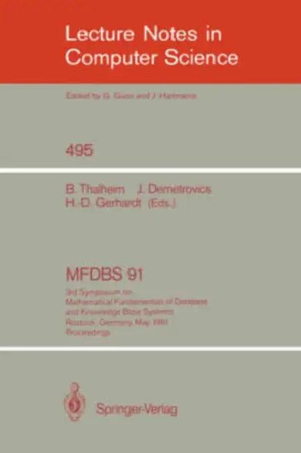 Mfdbs 91 (English, Bernhard Thalheim | Janos Demetrovics | Hans-Detlef Gerhardt)