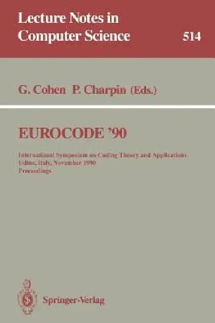Eurocode '90 (English, Gerard Cohen | Pascale Charpin)
