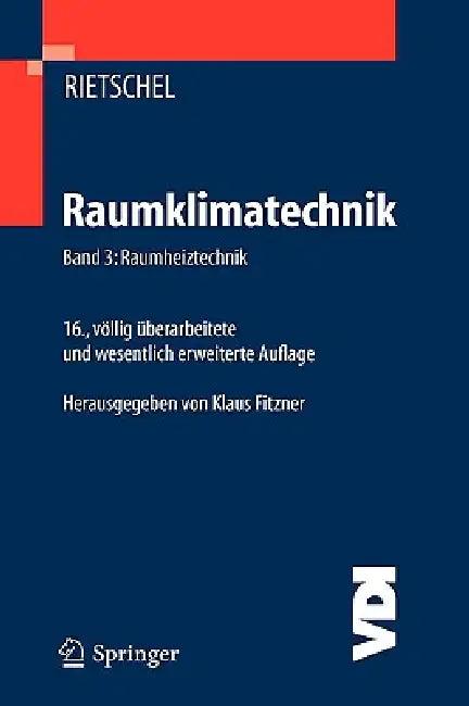 Raumklimatechnik (English, Hermann Rietschel | Horst Esdorn)