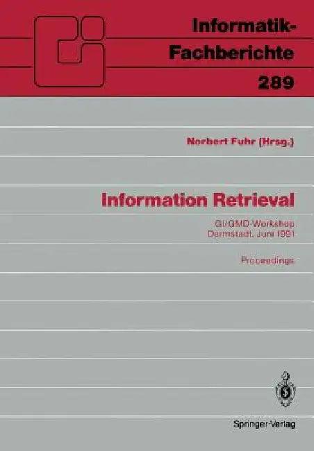 Information Retrieval (English, Norbert Fuhr)