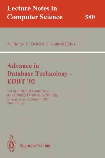 Advances in Database Technology - Edbt '92 (English, Alain Pirotte | Claude Delobel | Georg Gottlob)
