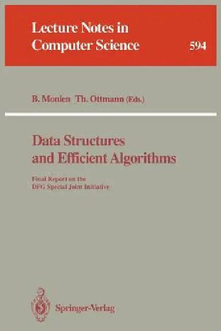Data Structures and Efficient Algorithms (English, Burkhard Monien | Thomas Ottmann)