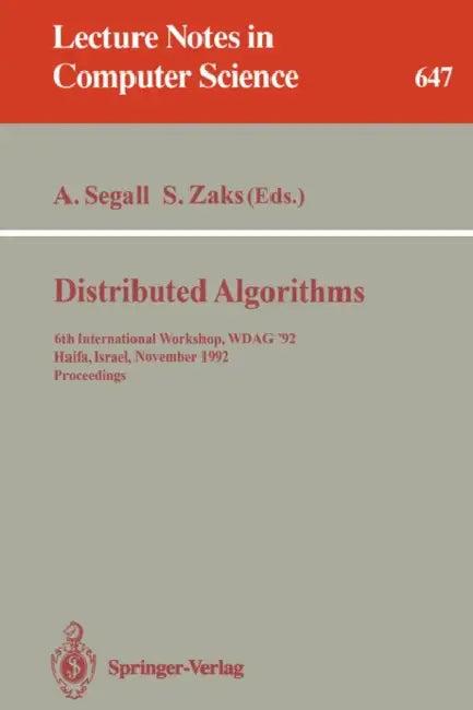 Distributed Algorithms (English, Adrian Segall | Shmuel Zaks)