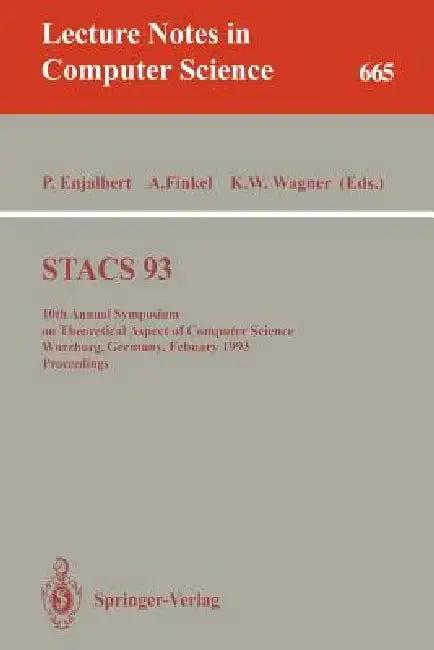 Stacs 93 (English, Patrice Enjalbert | Alain Finkel | Klaus W. Wagner)