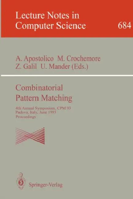 Combinatorial Pattern Matching (English, Alberto Apostolico | Maxime Crochemore | Zvi Galil)