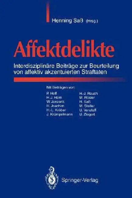 Affektdelikte (English, Henning Saß)