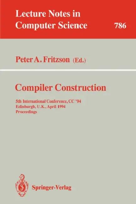 Compiler Construction (English, Peter A. Fritzson)
