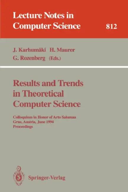 Results and Trends in Theoretical Computer Science (English, Juliani Karhumäki | Hermann Maurer | Grzegorz Rozenberg)