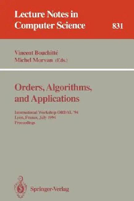 Orders, Algorithms and Applications (English, Vincent Bouchitte | Michel Morvan)