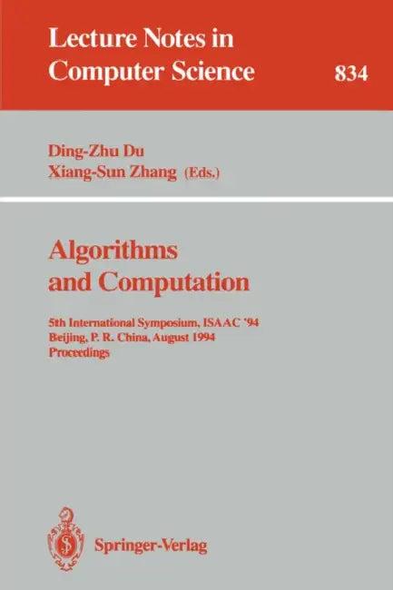 Algorithms and Computation (English, Ding-Zhu Du | Xiang-Sun Zhang)