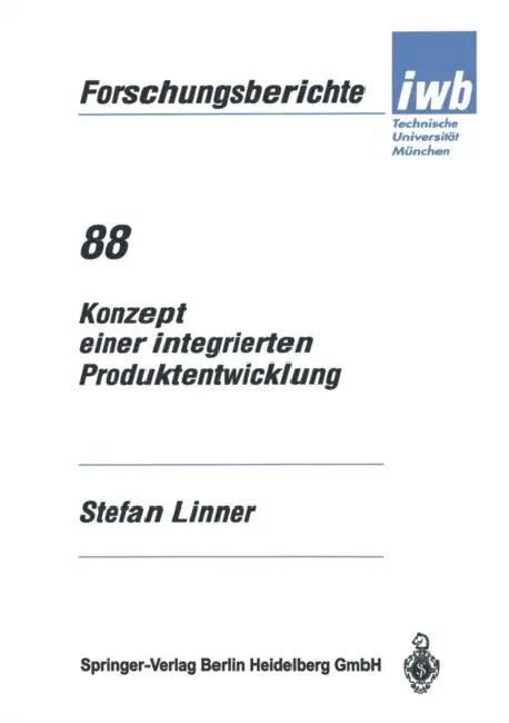 Konzept Einer Integrierten Produktentwicklung (English, Stefan Linner)