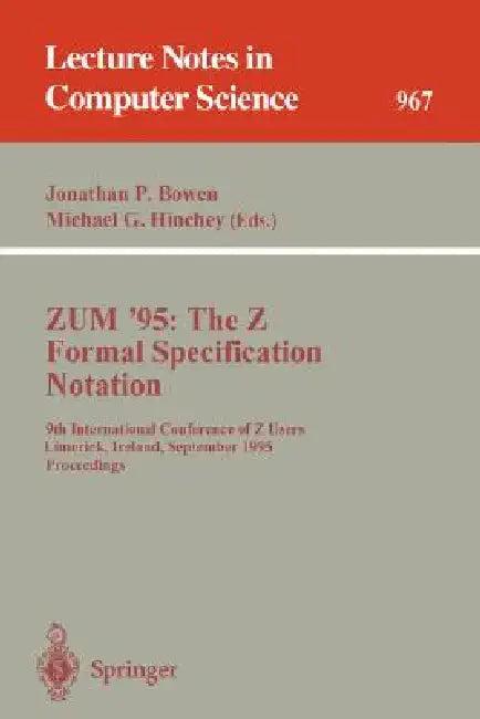 Zum '95 (English, Jonathan P. Bowen | Michael G. Hinchey)
