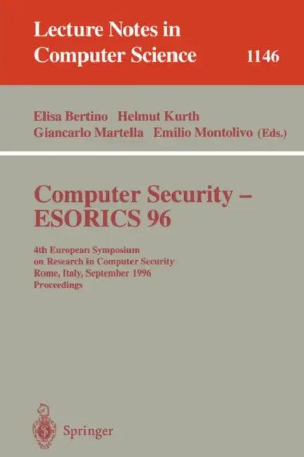 Computer Security - Esorics 96 (English, Elisa Bertino | Helmut Kurth | Giancarlo Martella)