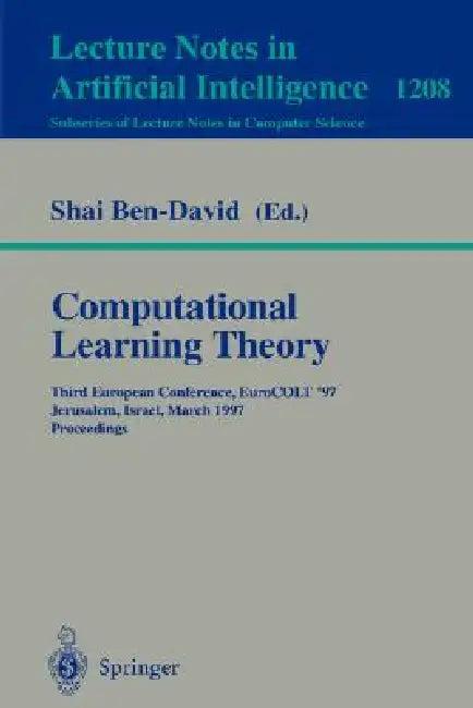 Computational Learning Theory (English, Shai Ben-David)
