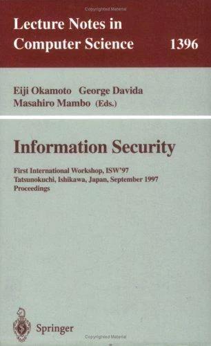 Information Security (English, Eiji Okamoto | George Davida | Masahiro Mambo)