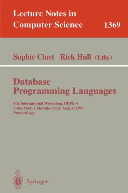 Database Programming Languages (English, Sophie Cluet | Rick Hull)