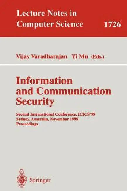 Information and Communication Security (English, Vijay Varadharajan | Yi Mu)