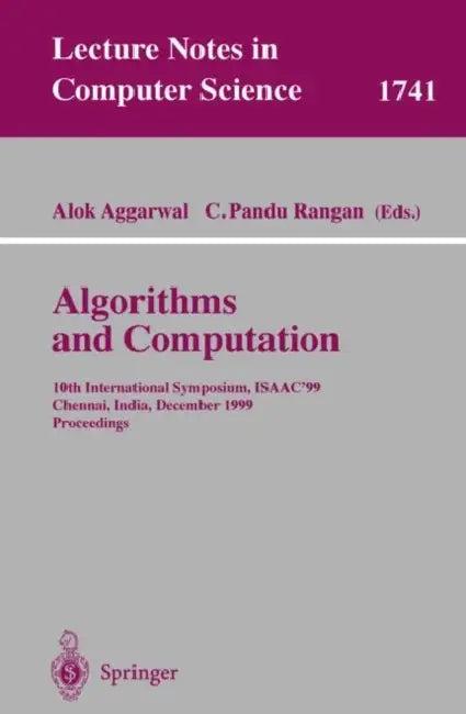 Algorithms and Computations (English, Alok Aggarwal | C. Pandu Rangan)