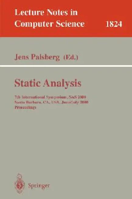 Static Analysis (English, Jens Palsberg)
