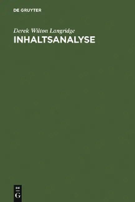 Inhaltsanalyse (English, Derek Wilton Langridge)