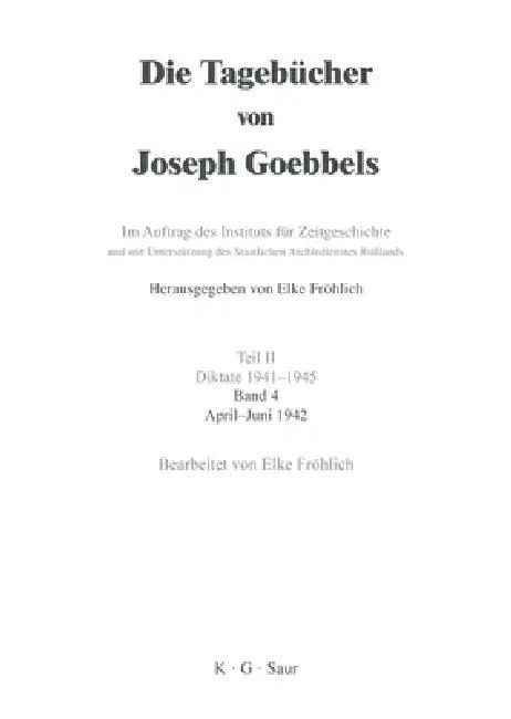 April - Juni 1942 (English, Elke Fröhlich)