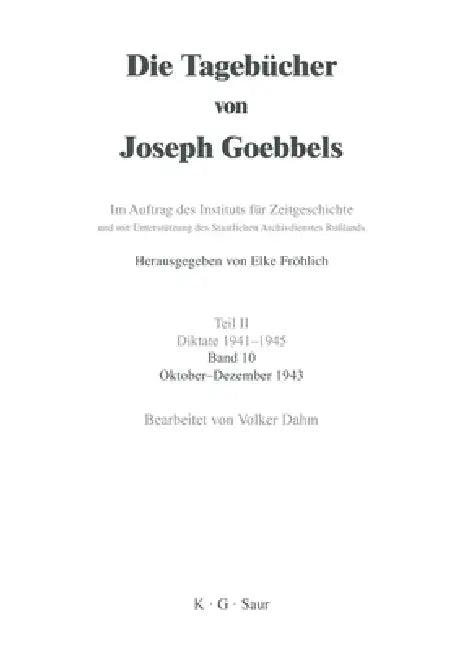 Oktober - Dezember 1943 (English, Volker Dahm)