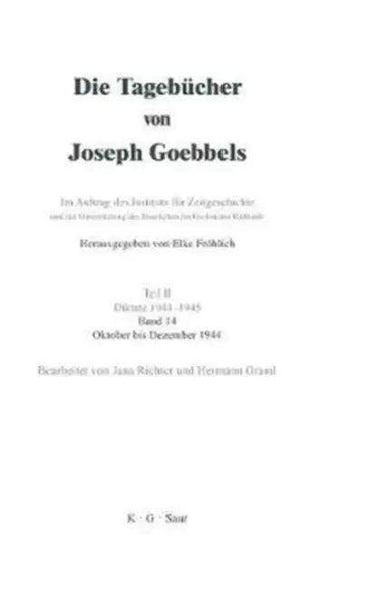 Oktober - Dezember 1944 (English, Hermann Graml | Jana Richter)