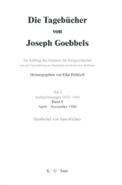 April - November 1940 (English, Jana Richter)