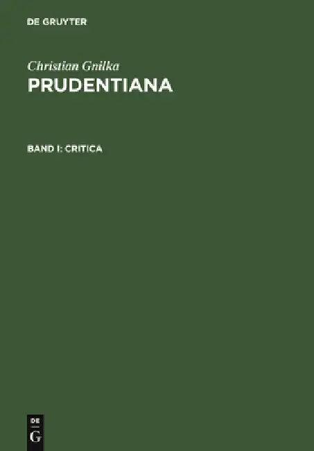 Critica (English, Christian Gnilka)