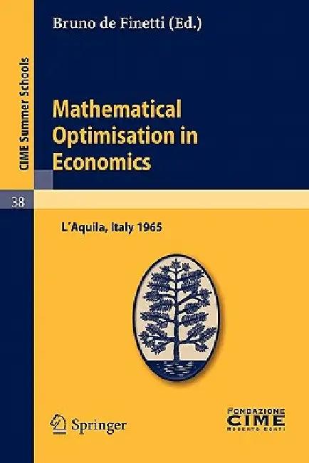 Mathematical Optimisation in Economics (English, Bruno de Finetti)