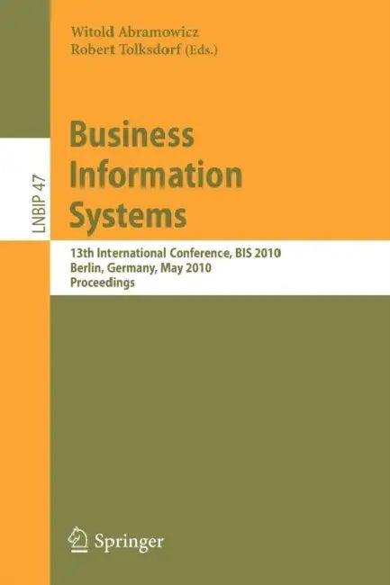 Business Information Systems (English, Witold Abramowicz | Robert Tolksdorf)